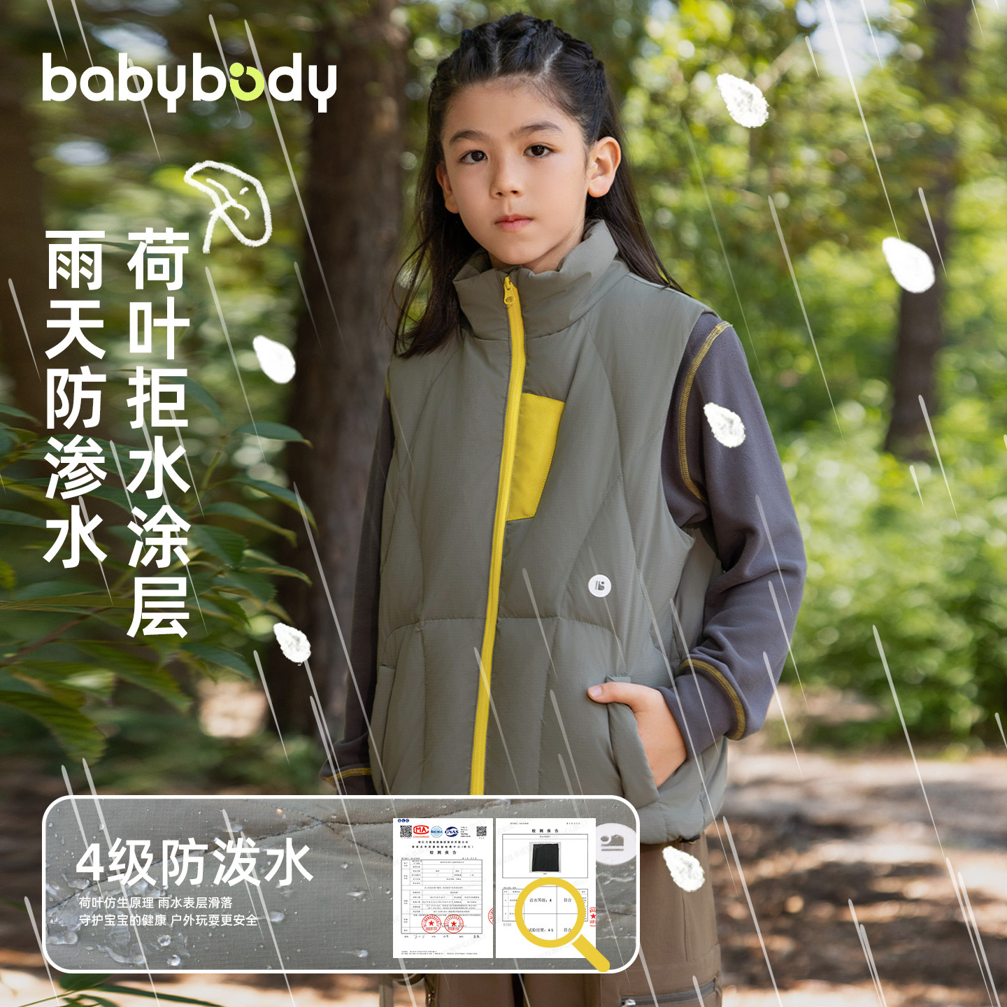 儿童羽绒马甲2025冬季新款男孩