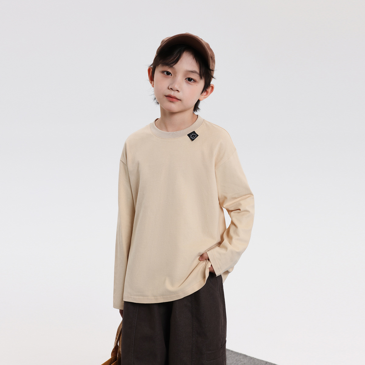 男童纯棉长袖体恤衫打底衫25秋款