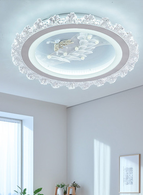 卧室灯语音控制LED吸顶现代简约房间主卧次卧婚房2024新款简约灯