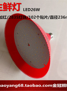 LED生鲜灯猪肉灯红色水果灯36W十个包邮