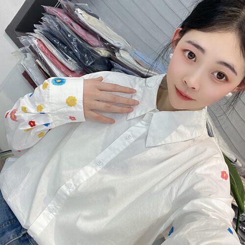 [衬衫合集]春季新款外穿宽松百搭纯棉长袖衬衫女（C701--C750）