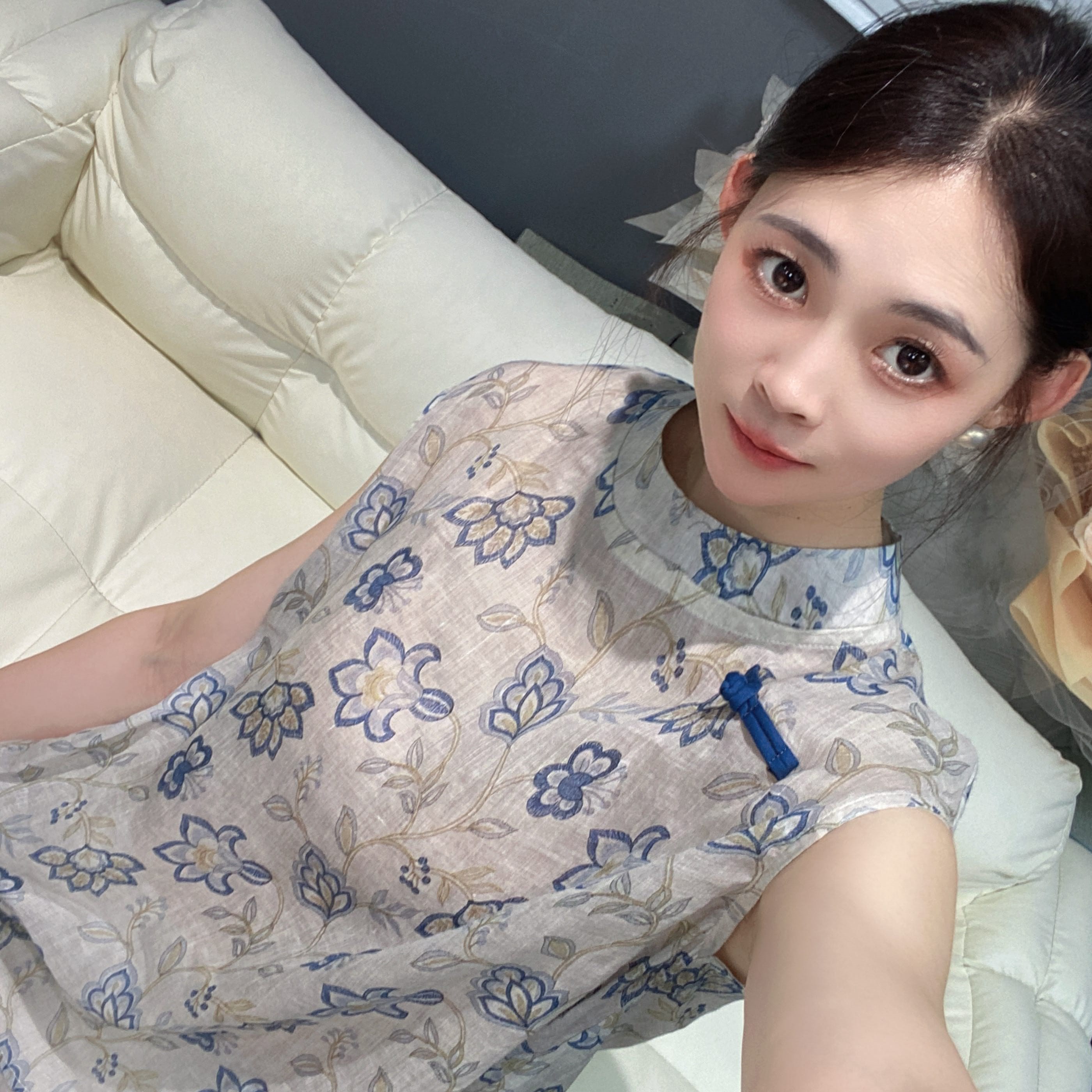 6月兜兜上衣合集]高夏季新款苎麻短袖百搭衬衫女(A401-A450）
