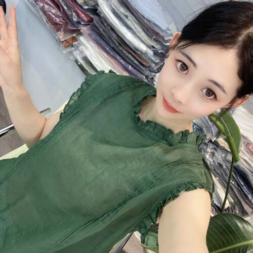 [苎麻上衣合集]高品质夏季新款苎麻短袖百搭衬衫女(V001-V050）