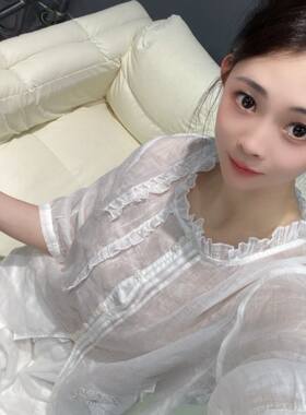 兜兜[苎麻上衣合集]高夏季新款苎麻短袖百搭衬衫女(A251-A300）