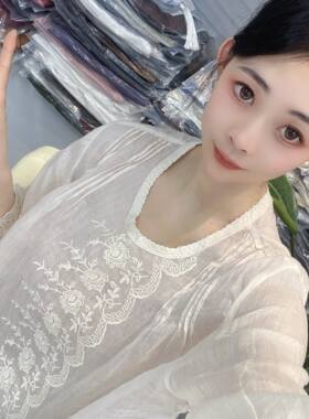 兜兜[苎麻上衣合集]高夏季新款苎麻短袖百搭衬衫女(C101-C150）