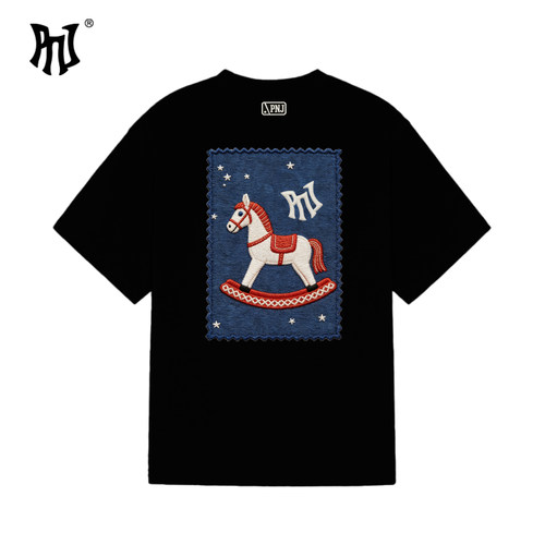 PNJ摇摇马卡通风印花T恤