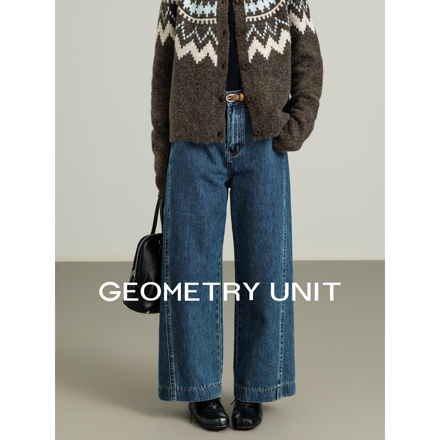 几何单元时尚新款休闲阔腿裤女复古经典显瘦高腰宽松直筒牛仔裤子,女装/女士精品,牛仔裤,淘宝优惠券,粉丝福利购,淘宝优惠卷