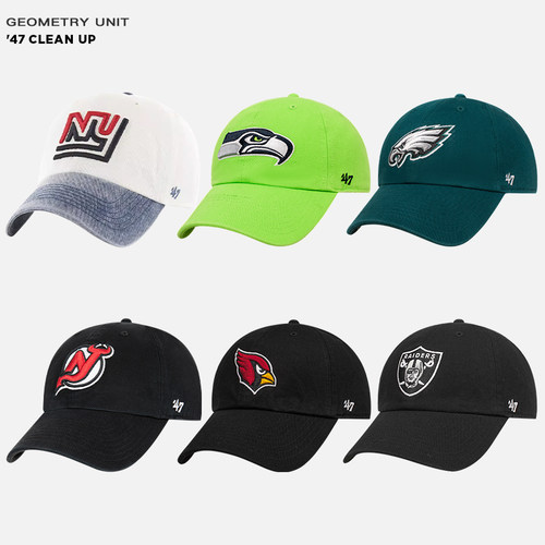 47brand棒球帽nfl弯檐鸭舌帽男女