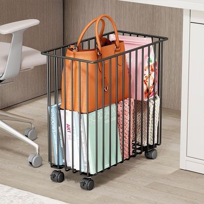 书包置物架可移动书架小推车书本收纳架神器家用办公室放桌下书包