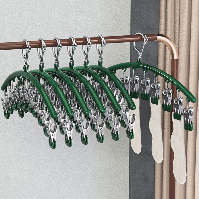 不锈钢袜夹多夹子衣架无痕凉袜子家用架晾晒多功能晾衣神器