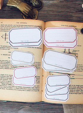 仓敷风日系 复古手帐百搭大便签 tn素材装饰硫酸纸贴纸 可书写