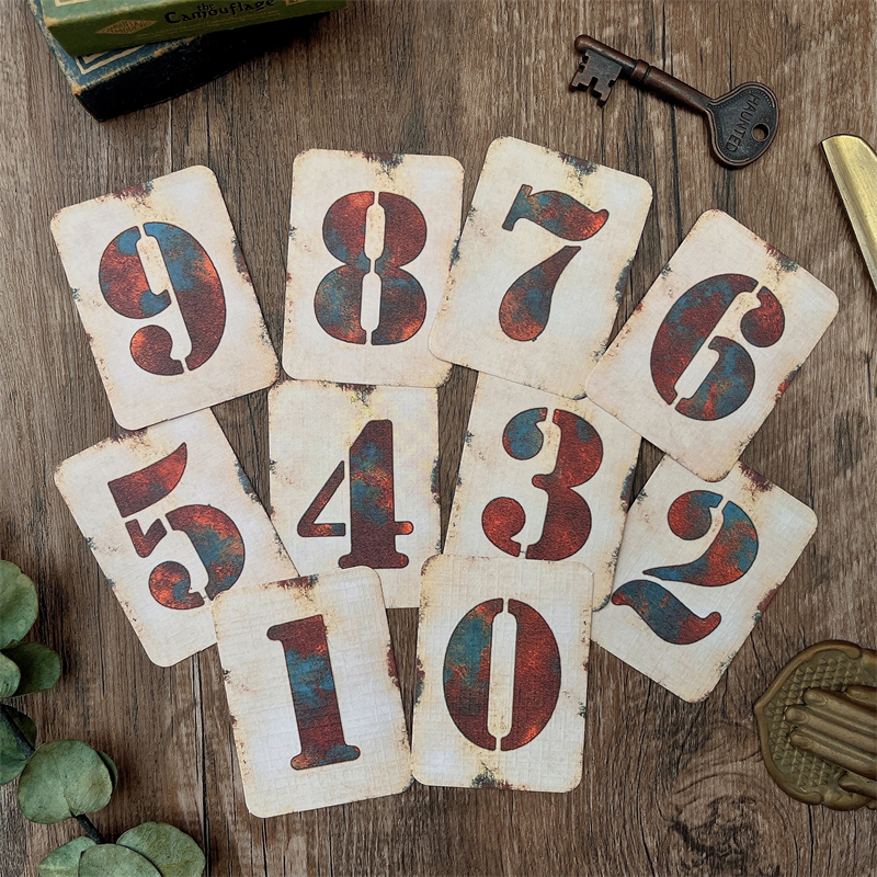 棕熊家手帐装饰铁锈数字朋克素材