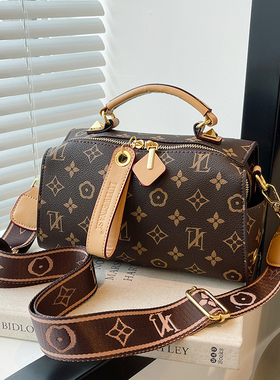 轻奢小众波士顿枕头包包女2025新款时尚手提包百搭通勤单肩斜挎包