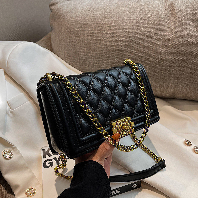 法国小众包包女2026超火时尚菱格链条斜挎包高级感洋气单肩小方包,箱包皮具/热销女包/男包,小方包,淘宝优惠券,粉丝福利购,淘宝优惠卷