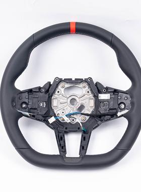 适用宝马新款G87M2G80M3G82M4CS Nappa真皮方向盘带加热5AU34系Z4