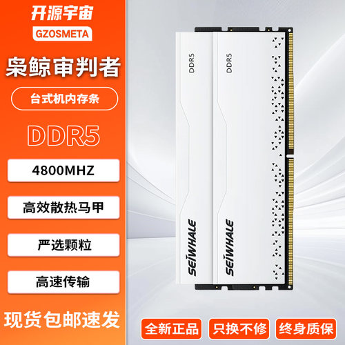 枭鲸审判者DDR5台式机内存条16G/32G 4800台式机内存条内存套条