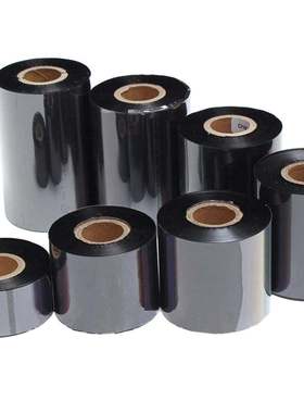 铜版不干胶纸色带105SL ZM400 ZT210 GT820 ZT411 511 210 230 ZD888CR 420T 421T条码增强蜡基碳带110X300