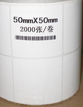 特惠标签纸50x50铜板不干胶纸 BTP3300 22100 2300 G500U G530U CP2140 GK888T GT820 TSC2444条码纸2千张