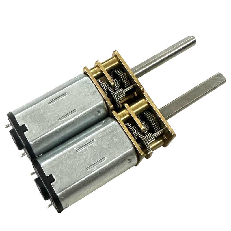 12-N30减速电机微型小电机低速马达智能锁齿轮3V6V12V长轴大扭矩