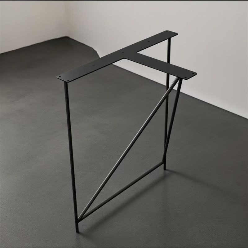 不锈钢实心桌腿实木大板桌腿餐桌脚支架吧台腿支撑腿桌脚通用支架