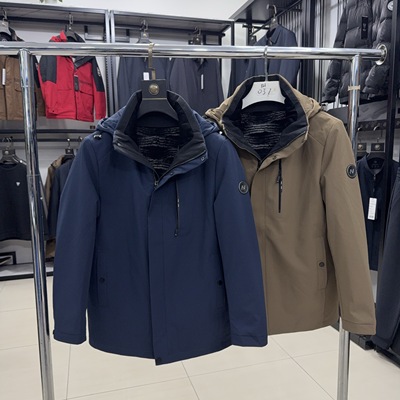 H家兔毛内胆加绒加厚男士皮草