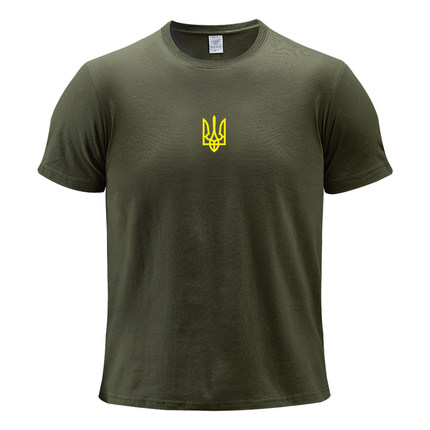 夏季军迷U17乌克兰Ukraine短袖T恤印花纯棉特种兵圆领半袖男上衣
