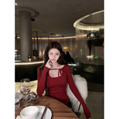 微醺恋人 多色入 系带镂空上衣纯欲气质修身 若语定制 显瘦打底衫