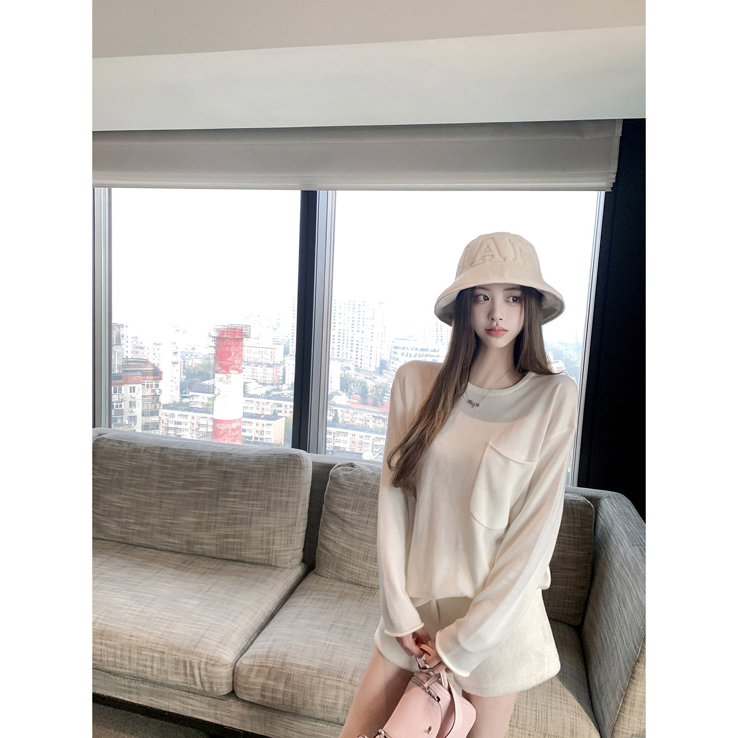 若语定制 实穿口袋Tee 羊毛软糯圆领针织上衣,女装/女士精品,T恤,淘宝优惠券,粉丝福利购,淘宝优惠卷