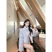 若语定制 奶香兔 100獭兔毛立领皮草外套名媛千金风高级贵气感冬