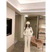 子两件套冬 若语定制 休闲裤 暖姜绒小蛮腰2.0 裤 气质软糯立领开衫