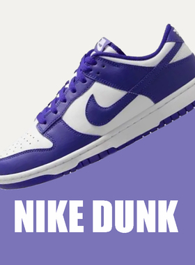 Nike耐克 Dunk Low 白紫色 低帮 百搭运动休闲板鞋DV0833-103