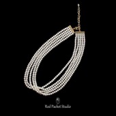 红口袋 法式 复古vintage多层施家珍珠项链高级轻奢五层颈链choker