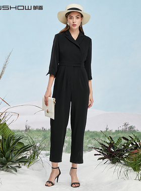 NOWSHOW朗香简约西装式连体裤211048