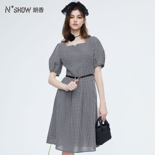 NOWSHOW朗香小香风简约连衣裙232050