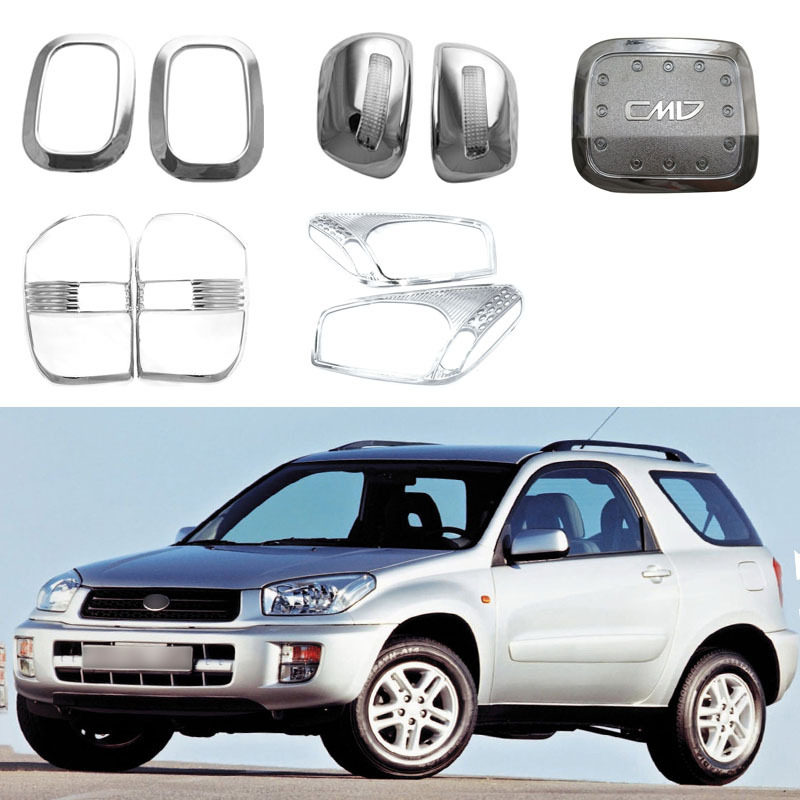 适用于00-03款丰田Toyota Rav4 倒车镜拉手前灯罩后灯罩等外饰