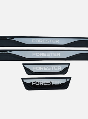 适用于斯巴鲁FORESTER门槛条迎宾踏板改装配件后护板防护装饰条