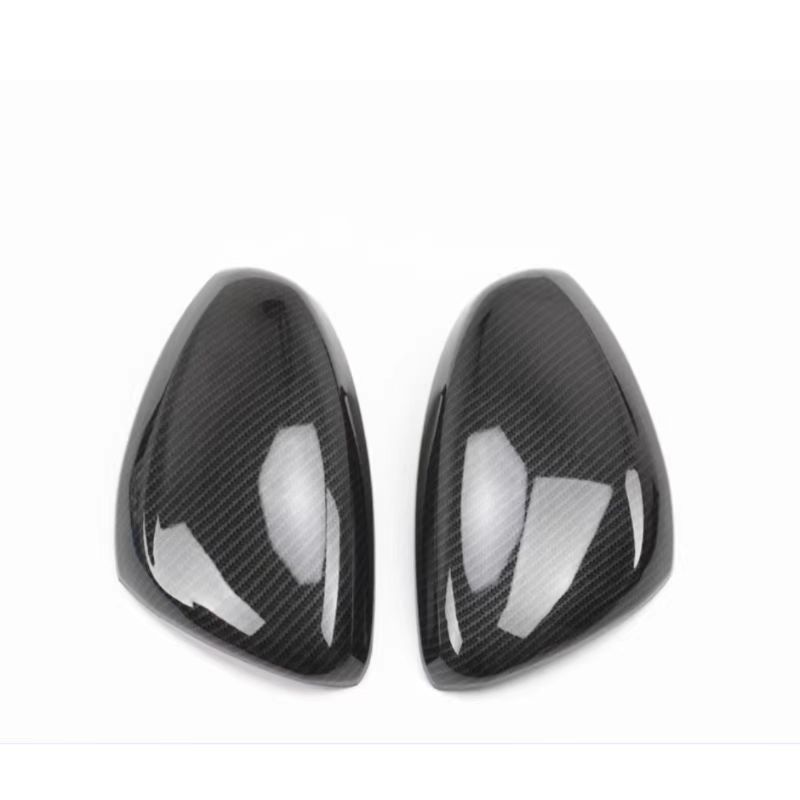 适用于标致208 301 2008倒车镜盖烤漆黑后视镜外壳碳纤粘贴款装饰