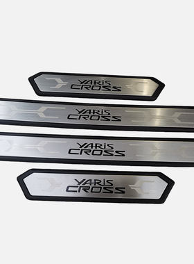 适用于23-24款丰田雅力士Yaris Cross迎宾踏板塑料门槛条改装配件
