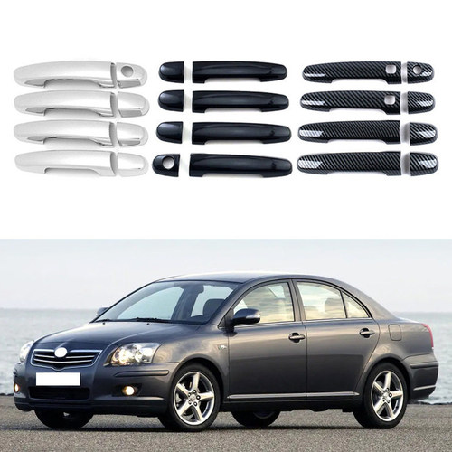 适用于04-08款丰田Avensis T250 车门外门碗拉手装饰框防刮保护贴