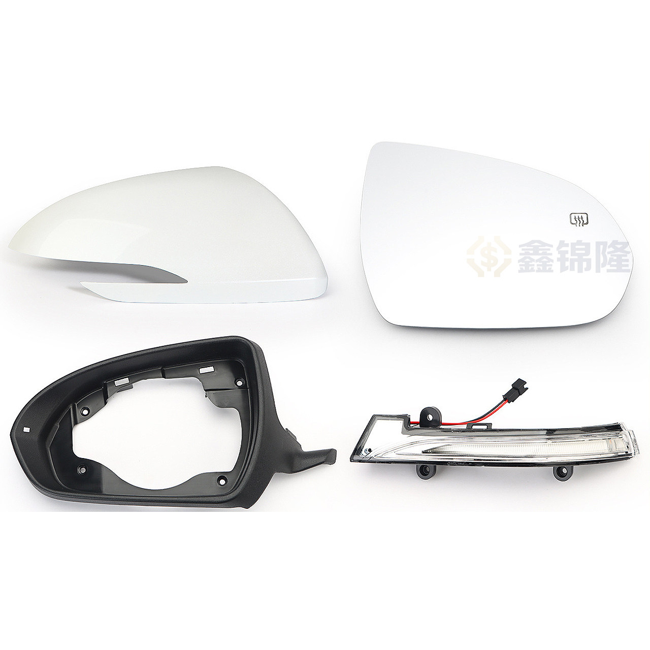 适用于18-23款长安逸动后视镜配件原厂倒车镜外壳镜框下壳转向灯