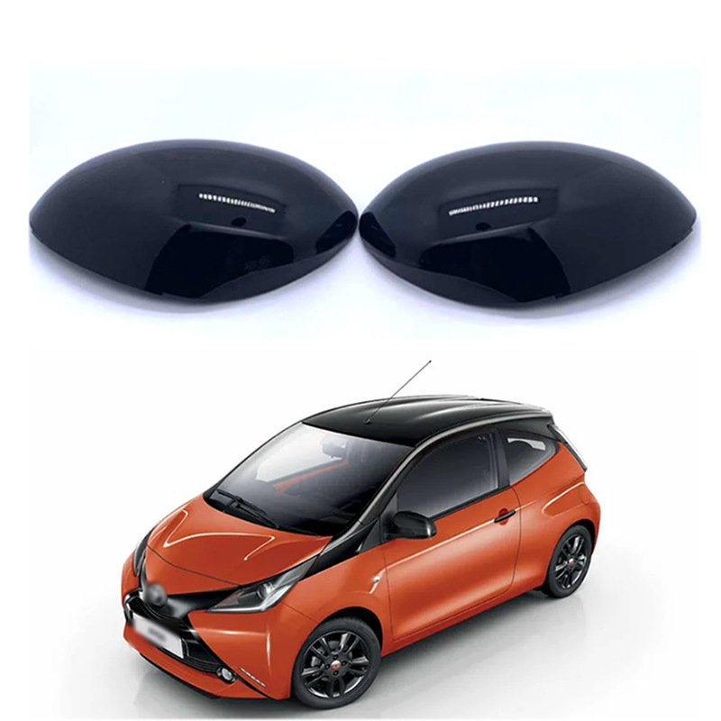 适用于05-14款丰田Aygo雪铁龙C1标志107后视镜壳带车镜罩替换外饰
