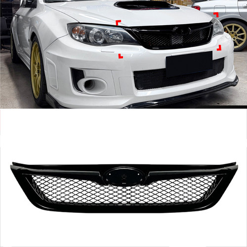 适用于2011-2014款斯巴鲁翼豹WRX STI专用中网进气格栅车贴改装用