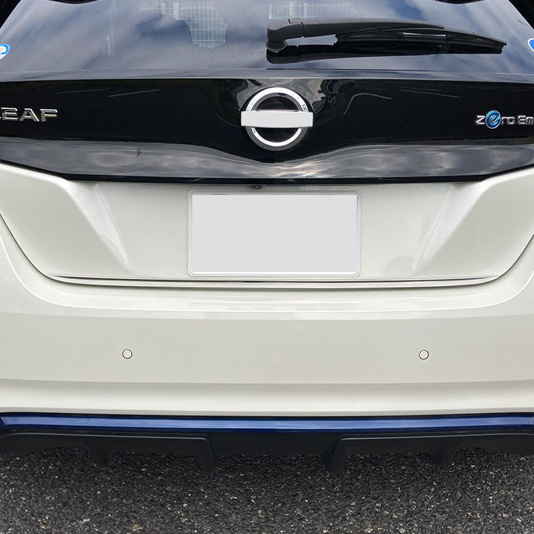 适用于17-22款日产聆风leaf ze1尾门下饰条后备箱下亮片贴改装饰