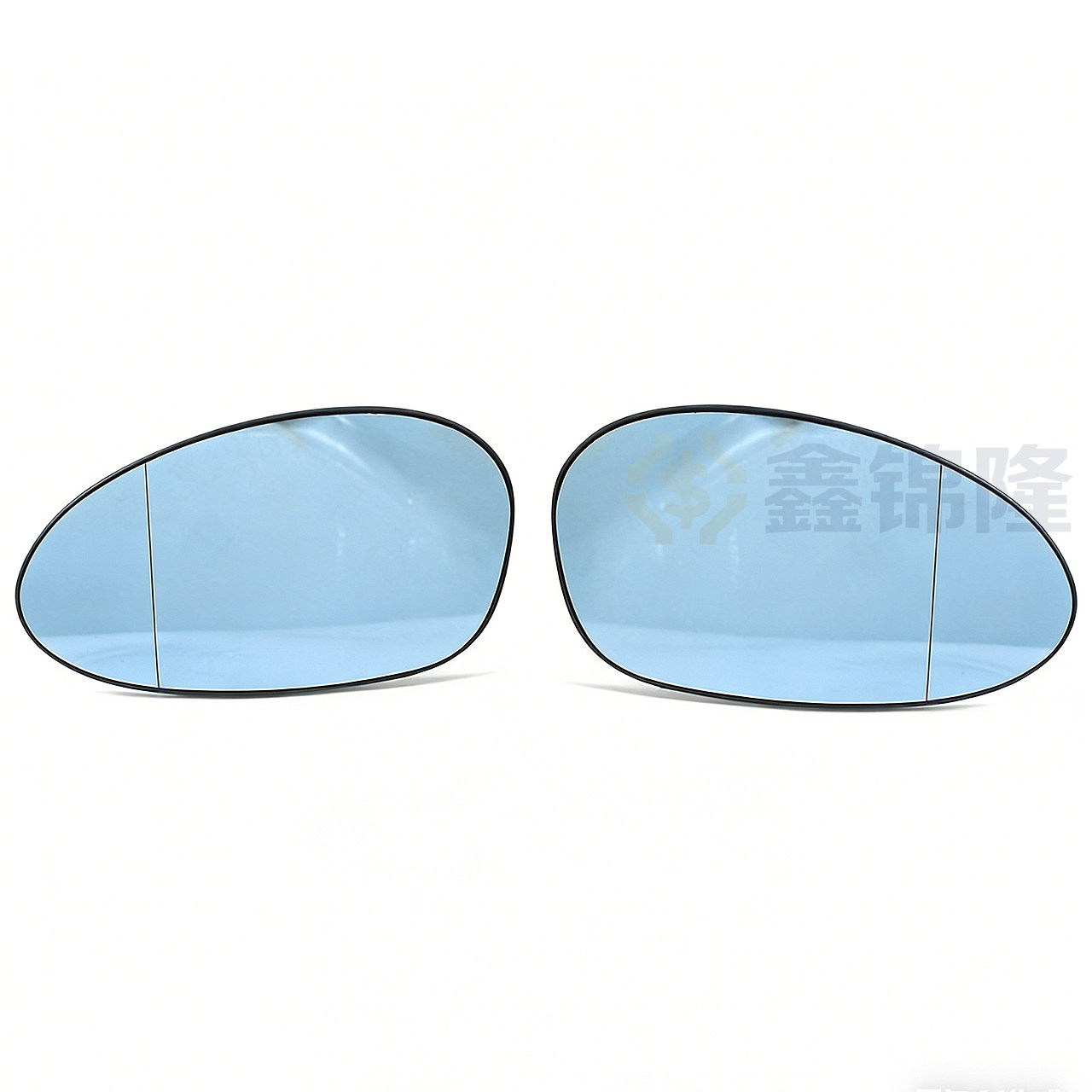 适用于04-07年宝马3系E90倒车镜片后视镜片蓝镜片