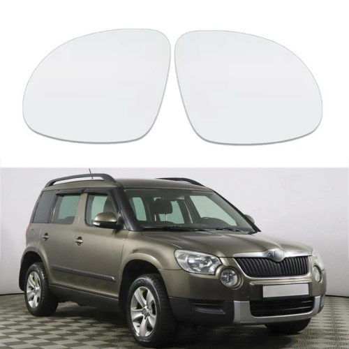 适用于09-17款斯柯达 Yeti VW Tiguan Sharan倒车镜片反光镜片替