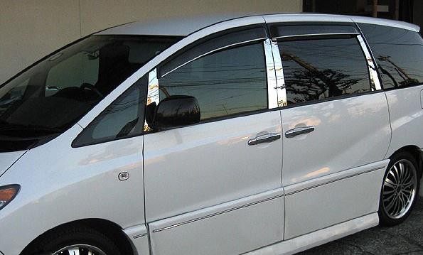 大霸王普瑞维亚PREVIA ESTIMA ACR30 40电镀车窗饰条车门镀铬亮片