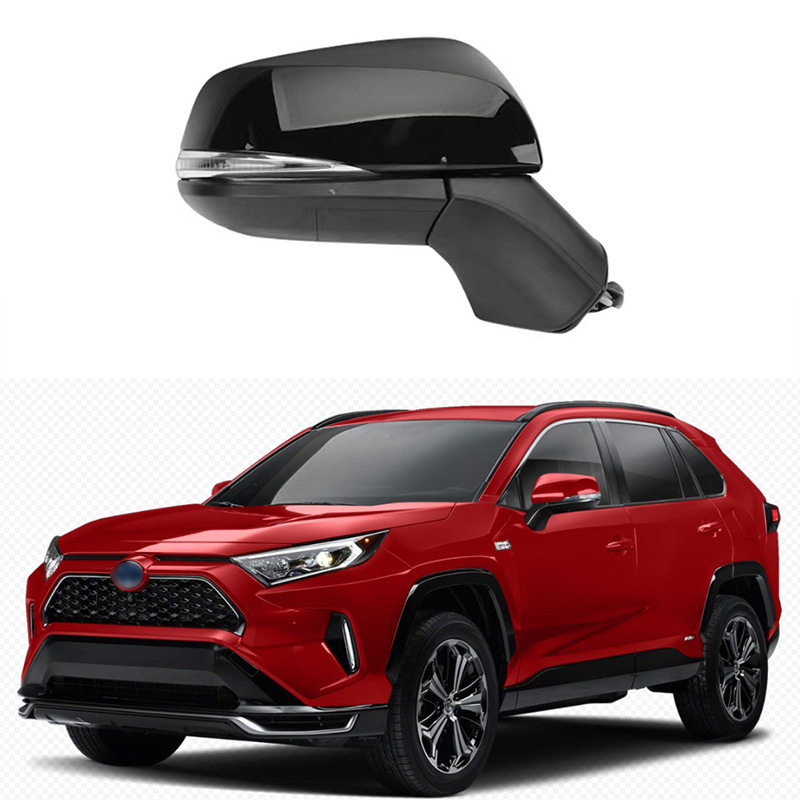 适用于19-22款丰田RAV4后视镜盖框架转向信号灯透镜加热玻璃