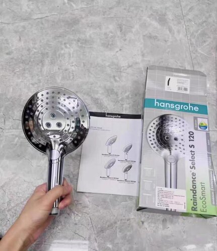 汉斯格雅hansgrohe 26531007手持花洒飞雨Select S120 圆形鉻色