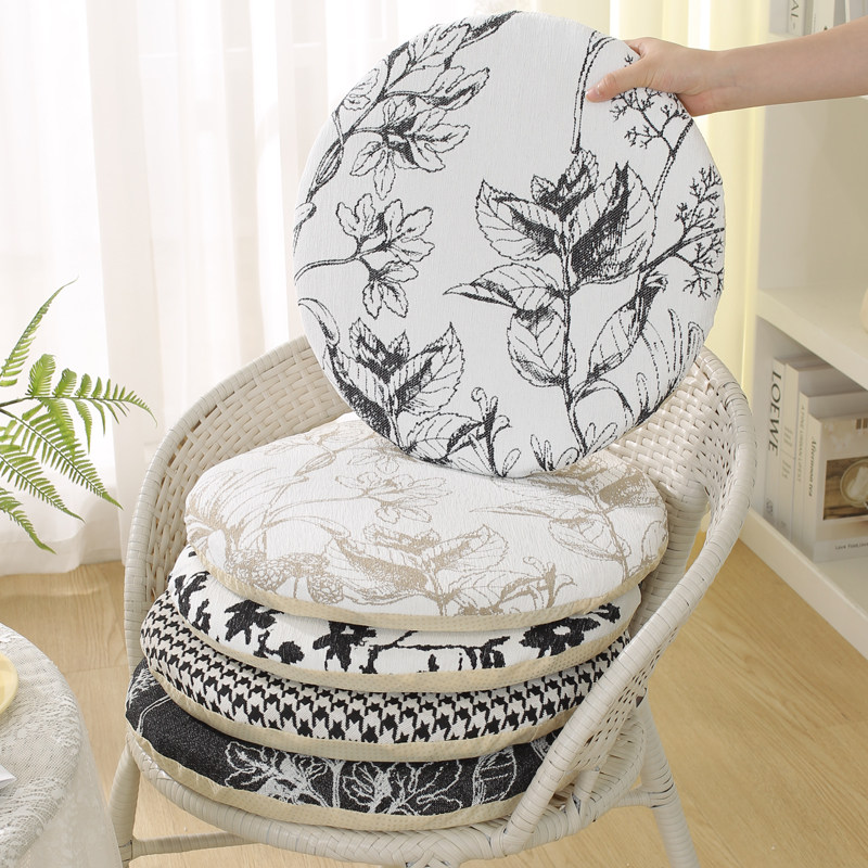 四季通用雪尼尔藤椅圆形记忆棉坐垫可拆洗座垫加厚屁垫榻榻米垫,居家布艺,椅垫,淘宝优惠券,粉丝福利购,淘宝优惠卷