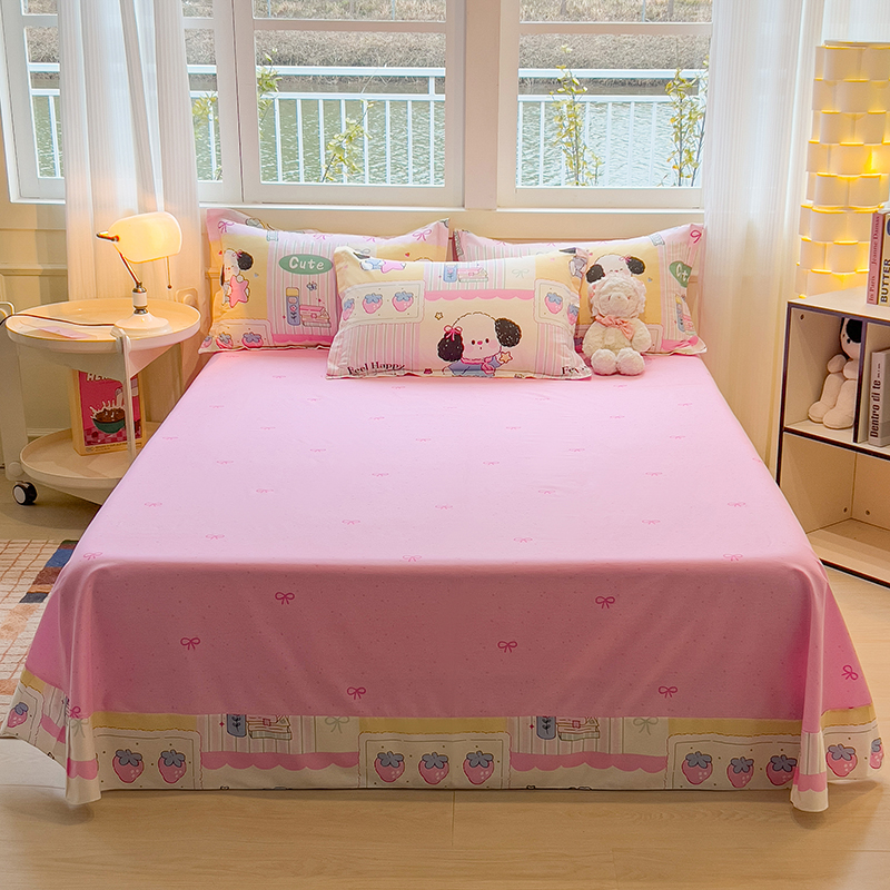 A类100%新疆全棉床单母婴级柔软